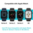 thumbnail image 2 of CAVN Case Compatible with Apple Watch SE Series 6 5 4 40mm Tempered Glass Screen Protector Hard PC Sun Pattern Protective Case Cover 3 Pack, 2 of 8