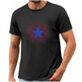 thumbnail image 4 of Tnhcen Men's Dry Fit Cotton Tees July Fourth Red White and Blue Short Sleeve American Flag Graphic Shirts S-3XL, 4 of 5