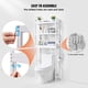 thumbnail image 5 of VEVOR Organizador sobre Inodoro, Estante de Bambú de 3 Niveles con Alturas Ajustables, Incluye 3 Ganchos, Solución de Almacenamiento de Baño Independiente, Fácil de Montar, 5 of 9