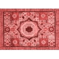 thumbnail image 1 of Ahgly Company Machine Washable Indoor Rectangle Abstract Red Modern Area Rugs, 5' x 8', 1 of 4