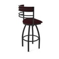 thumbnail image 2 of 860 Hunter 25" Swivel Counter Stool with Black Wrinkle Finish and Canter Bordeaux Seat and Back, 2 of 5