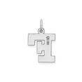 thumbnail image 3 of Sterling Silver Rhodium-Plated Block Letter F Initial Charm, 3 of 4