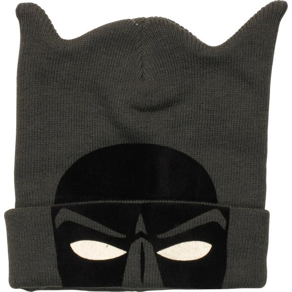 Batman Cowl Flocking Felt Cuff Beanie
