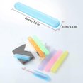 thumbnail image 3 of 20 Pieces Travel Toothbrush Case Holder, Portable Toothbrush Storage, 7 Assort Color Plastic Toothbrush Case Holder Toothpaste Case Cover Protector Ba, 3 of 5