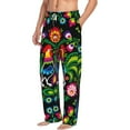 thumbnail image 2 of Disketp Roosters And Flowers Men'S Pajama Pants - Ultra Soft Fleece Sleep And Lounge Pants (Size: S-Xxl), 2 of 9