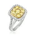 thumbnail image 3 of Ross-Simons 1.50 ct. t.w. Yellow and White Diamond Ring in 14kt 2-Tone Gold, Women's, Adult, 3 of 8