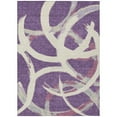 thumbnail image 2 of Addison Rugs Chantille Indoor/Outdoor Transitional Circles Purple Washable Rectangle Rug, 5' x 7'6", 2 of 6