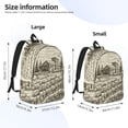 thumbnail image 4 of Balery Vineyard Landscape Vintage Canvas Backpack for Men and Women - Large Capacity, Durable Travel Laptop Bag for School, Work, Hiking, and Outdoor Activities, 4 of 7