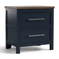 thumbnail image 2 of Furniture of America Yvara Modern 2-Drawer Adult Nightstand, Blue, 2 of 10