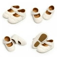 thumbnail image 4 of Factory Price!Toddler Infant Girls Cute Mary Jane Flats Soft Rubber Sole Sneakers Princ Bowknot Crib Wedding Dr Shoes, 4 of 6