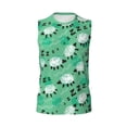 thumbnail image 6 of Lsque Sheep Zzz Print Men's Cotton Blend Sleeveless Muscle Shirts (S-3XL)- Moisture Wicking, Odor Protection, UPF 30+,Medium, 6 of 8