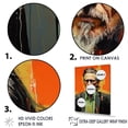 thumbnail image 3 of Designart "Olive Oldman In Pop Art Portrait II" Woman Pop Art Floater Framed Wall Decor, 3 of 5