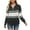 Black, variant on AOOCHASLIY 2023 Womens Sweater Women's Fashion Sleeves Round Neck Color Matching Loose Tops Blouse Knitted Sweater