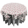 thumbnail image 2 of Cotton Tablecloth Fruits Print Cherries Allover White, 2 of 2