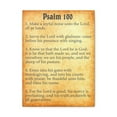 thumbnail image 1 of Scripture Walls Psalm 100 Chapter Gold Bible Canvas Christian Wall Art Ready to Hang Unframed, 1 of 7