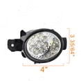 thumbnail image 4 of Pair Round LED Fog Lights for Nissan Versa 2012-2019, 55W 6000K White Off-Road Lamps Black Front Bumper LED Fog Lights, 4 of 11