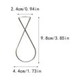 thumbnail image 3 of 10 Pieces Ceiling Tile Hooks Stainless Steel Easy installtion Simple Design without Deformation Hanging Sign Home Organization Large 8 word F4, 3 of 6