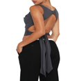 thumbnail image 3 of OUSITAID Womenacute;s Summer Mini Skinny Vest Solid Color Sleeveless Backless Deep V Neck Crop Tops, 3 of 4