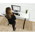 thumbnail image 4 of TechOrbits Electric Standing Desk Frame With 60 x 24 Tabletop, Motorized Workstation with Memory Settings and Telescopic Sit Stand Height Adjustment, White, 4 of 6