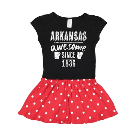 

Inktastic Arkansas Awesome Since 1836 Gift Toddler Girl Dress