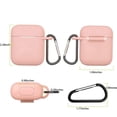 thumbnail image 2 of 1-Pack Silicone Protective Case for Apple AirPods – Shockproof Cover Skin for AirPods Charging Case, Anti-Slip & Scratch-Resistant with Keychain Clip TIKA, 2 of 7