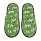 thumbnail image 1 of Fotbe Cows With Calfs Green Pantuflas Peludas para Mujer con Estampado, Zapatillas de Peluche, Zapatos de Invierno para Casa, Uso Interior y Exterior-Medium, 1 of 8