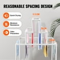 thumbnail image 4 of VEVOR Towel Rack 8-Bar Outdoor PVC Towel Holder for Poolside Spa Bathroom White, 4 of 9