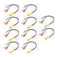 thumbnail image 1 of 10 Uds para RCA macho a doble para RCA hembra Cable línea Cable adaptador de Audio accesorio, 1 of 8