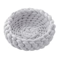 thumbnail image 3 of Gazechimp Cotton Knitted Cat Bed Basket All Seasons Handmade Cat Baskets Bed for Puppy Light Gray, 3 of 8