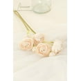 thumbnail image 4 of Ranunculus Artificial Flowers 18 Pcs Champagne Faux Silk Mini Ranunculus Bulk Fake Wedding Filler Flowers for DIY Cream Bouquets, Centerpieces, Bridal Shower Decorations & Arrangements, 4 of 5