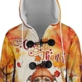 thumbnail image 4 of Happy Thanksgiving Pitbull Give Thanks Fall Beanie Scarf Welcome All Over Print 3D Hooded Duffle Toggle Coat Terrier Dog Lover - 00020, 4 of 6