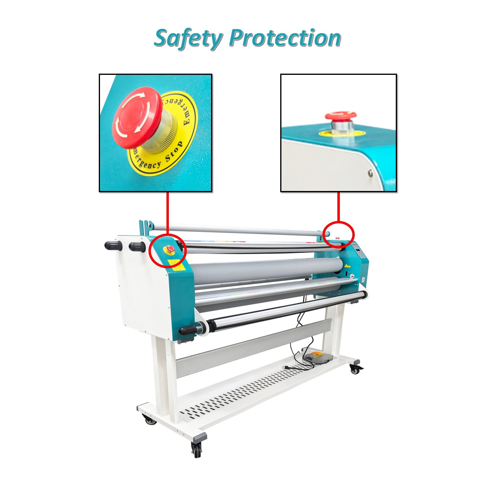 64 Inch Pneumatic Hot Cold Laminator Self-Stripping No Air Compressor