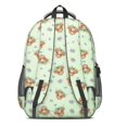 thumbnail image 3 of Highland Cow and Flower Print Cute School Backpack Bag with Padded Back and Adjustable Shoulder Straps 16.9 X 12.6 X 5.9 Inches, 3 of 5