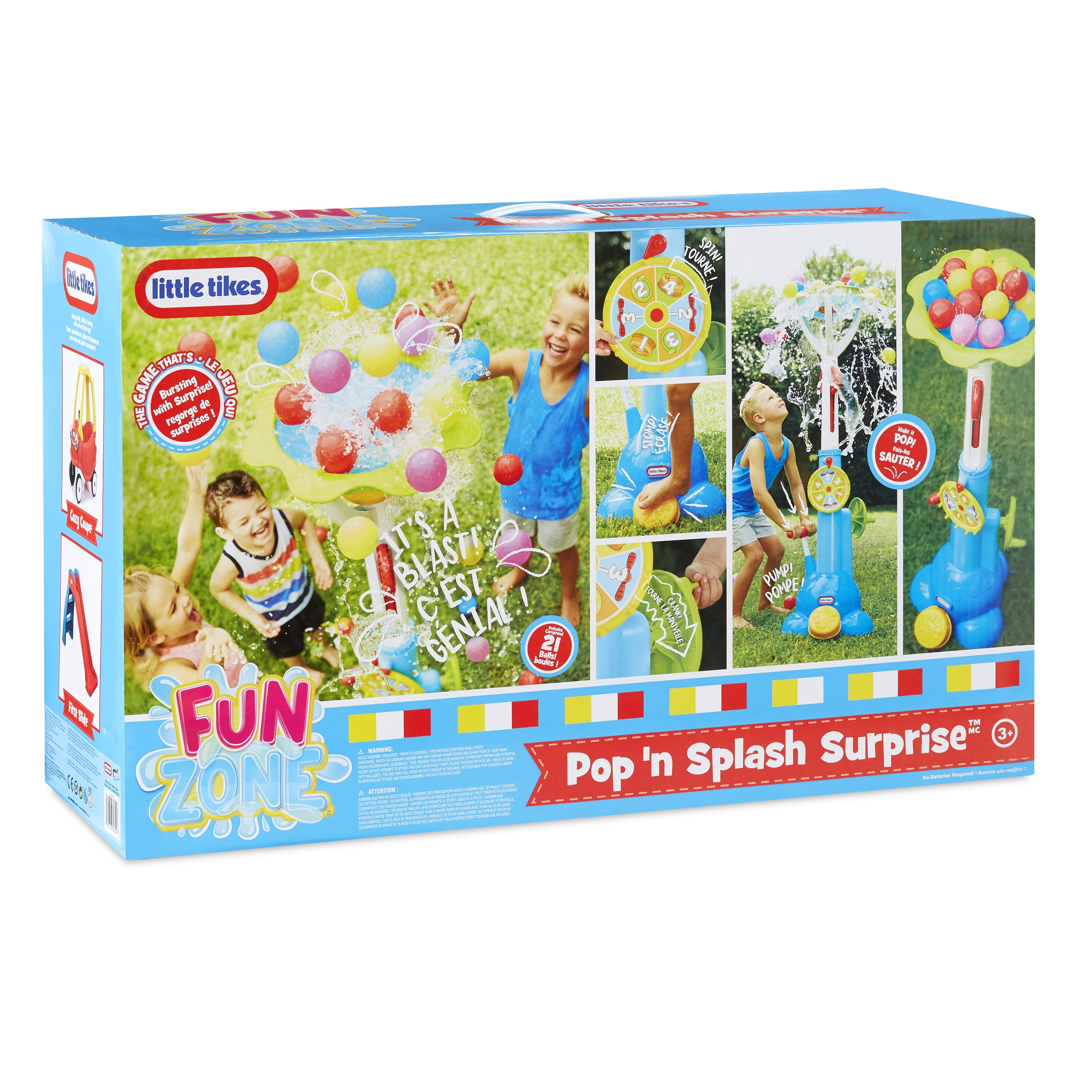 Little Tikes Fun Zone Pop n Splash Surprise Game for Kids Balls