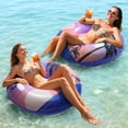 thumbnail image 2 of Tubos inflables HeySplash de 107 cm para piscina, paquete de 2 con asas, 2 of 9