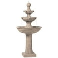 thumbnail image 2 of Stafford 48" High Large Traditional Italian Indoor Outdoor Decor Faux Stone Floor Fountain 3-Tier Outside, 2 of 9
