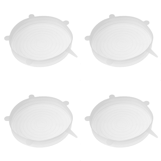 Tapas Silicona Elásticas Reutilizables Resistentes Al Calor Cubierta para Cuenco Envolver Alimentos (21cm)