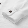 thumbnail image 4 of Vividxx Linen Stand Collar Shirt Long Sleeve Casual Business Elegant Thermal Underwear Top Comfortable Soft Fabric Fall Winter Fashion, 4 of 6