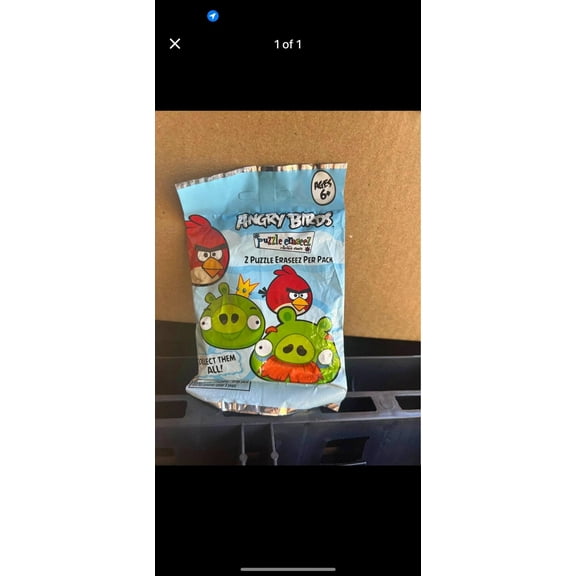 Angry Birds Space Collective Puzzle Eraser Sealed Pack (BONUS 1 FUN CHOPS & 1 ZIPPER BRACELET)