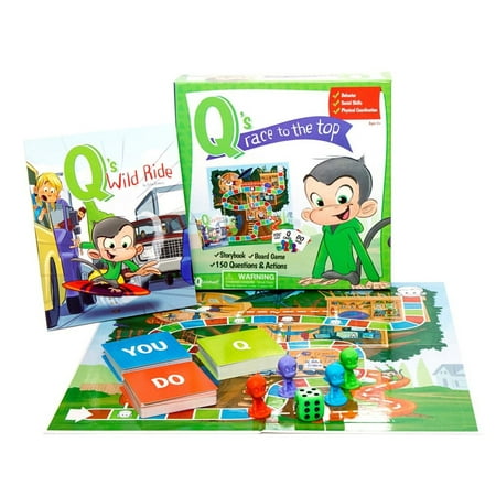 Q s Race To The Top Board Game with Free Book
