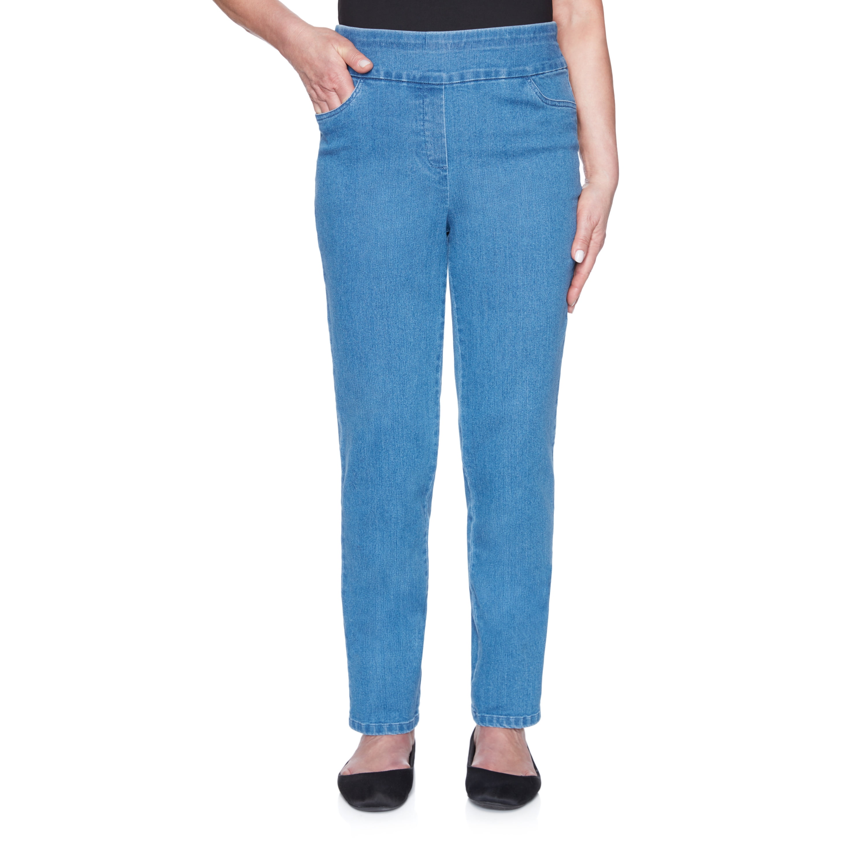 Alfred Dunner Womens Petite Slim Fit Superstretch Denim Jean - Walmart.com