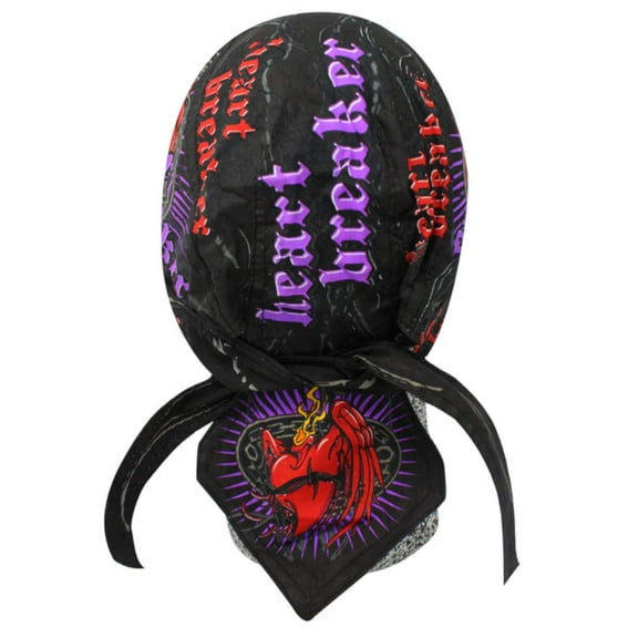 Danbanna Heart Breaker Headwrap Doo Rag Skull Cap