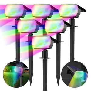 Daybetter Outdoor Solar Spotlight, 7 Modes RGB