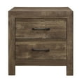 thumbnail image 3 of Topline Home Furnishing Rustic Brown Nightstand, 3 of 4