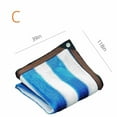 thumbnail image 3 of Clearance! 4*4M Outdoor Sunny Shade Cloth, Pergola, And Backyard Patio Sunshade With Protection, Heat Material, Reinforced Grommets（Blue And White Stripes）, 3 of 6