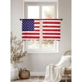 thumbnail image 3 of American Flag Sheer Curtains 54 Inch Length 2 Panels Set for Living Room/Bedroom, Retro Rustic Stars And Stripes US Flag Curtain Sheers Drapes Rod Pocket Curtains Window Treatment Set 52''x54''x2, 3 of 7