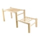thumbnail image 2 of Marco de madera para percha de gallinero, para gimnasio de aves de corral, juguete de actividad, barra de , estante de pie para entretenimient, 2 of 9