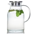thumbnail image 1 of Jarra de vidrio Karafu, 2000 ml, resistente al calor con tapa, 68 oz, 1 of 9