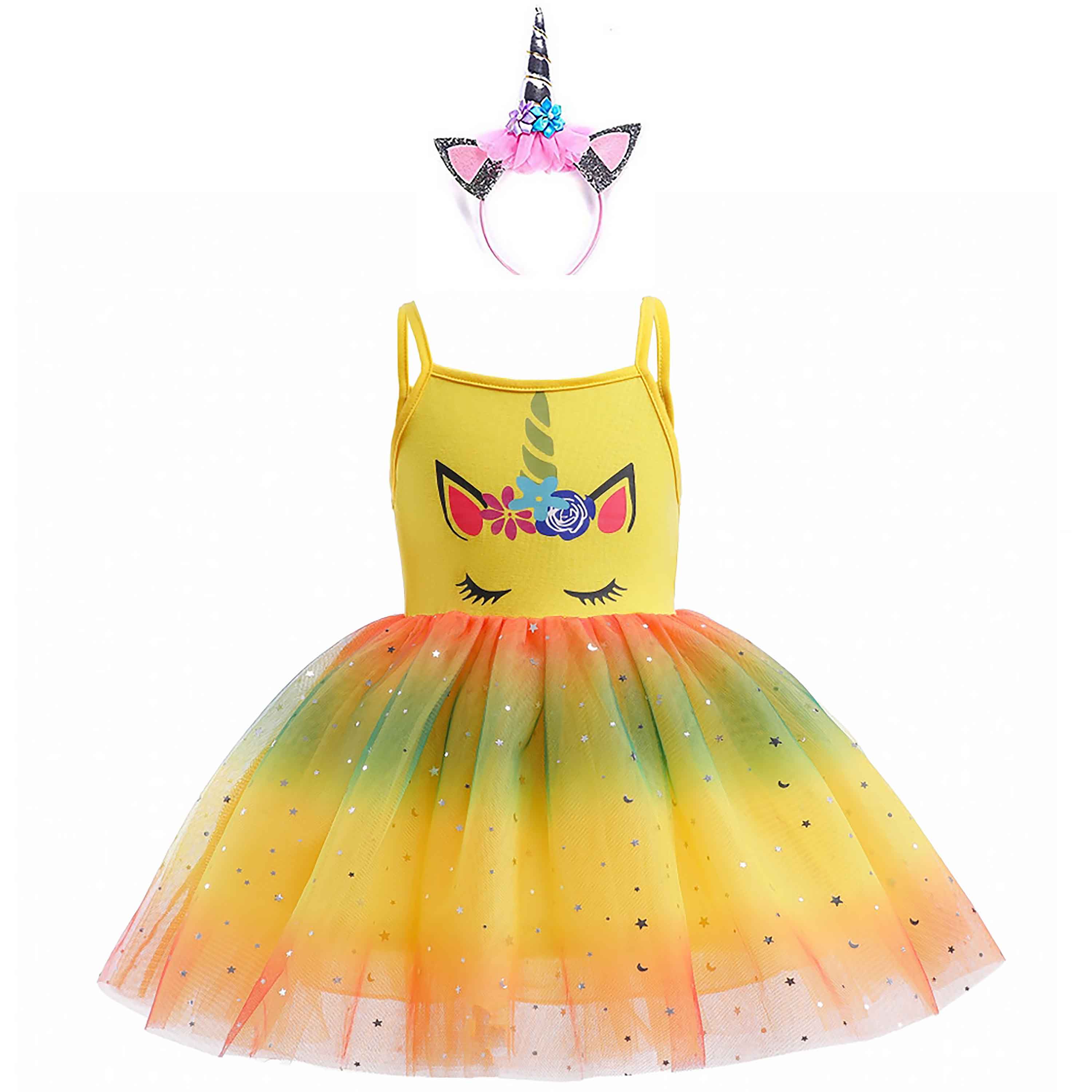 Unicorn Costume For Girls Dress Up Clothes For Little Girls Rainbow