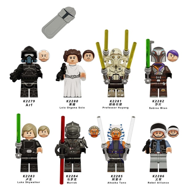 Juguete de Bloques de Construcción Espaciales de 9 Piezas, Figuras de Acción Coleccionables de Soldados, Minifiguras para Niños y Adultos